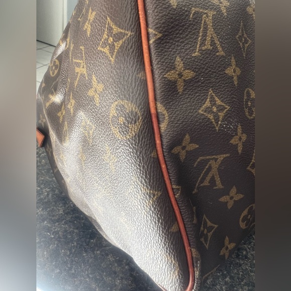 Authentic LOUIS VUITTON keepall 45 travel bag vachetta leather vintage - Picture 10 of 17